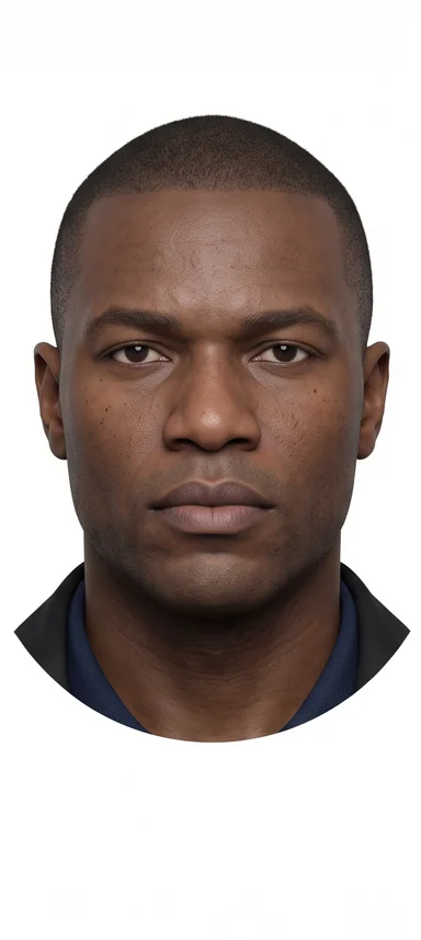 commissaire de police · Front portrait