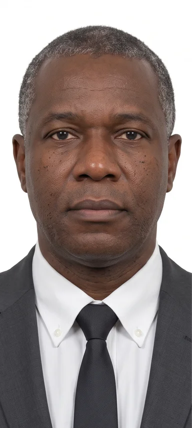 huissier de justice · Front portrait
